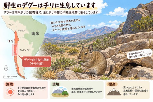 デグーの生息地